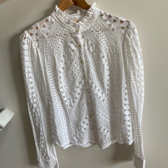 White shirt, Anthropologie, size 14 - Picture 4 of 4